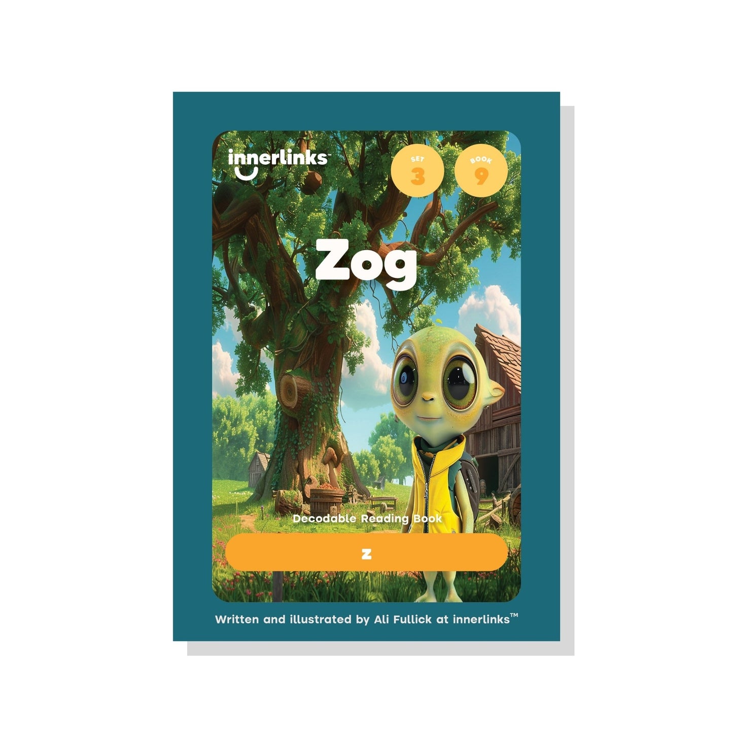 Book cover of 'Zog' by Innerlinks with a cartoon character on a green background