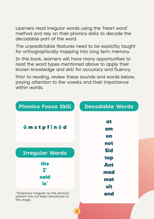 Sid - Set 1 Book 2 (Letter/Sound Focus - a, m, s, t, p, f, i, n, o, d) My Store