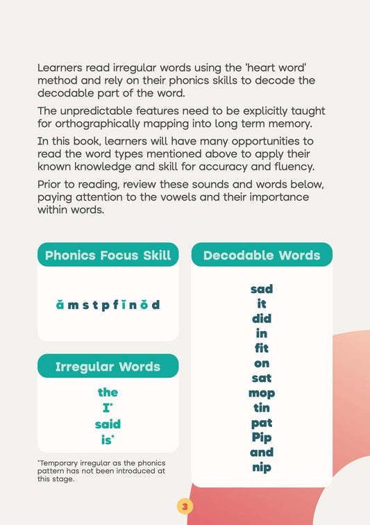 Pip and the Tin - Set 1 Book 3 (Letter/Sound Focus - a, m, s, t, p, f, i, n, o, d) My Store