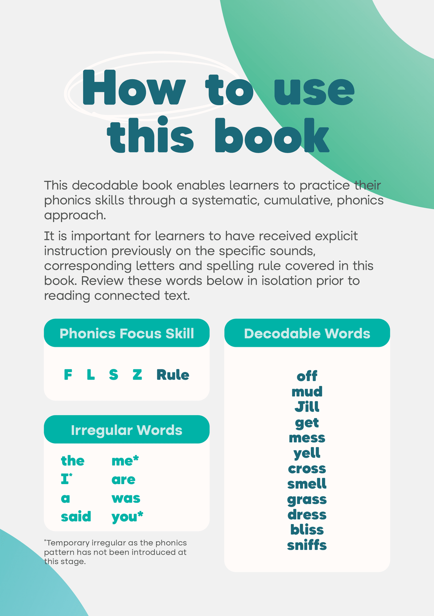 Mum Was Cross! - Set 5 Book 1 (FLSZ Rule) Innerlinks Decodable Books