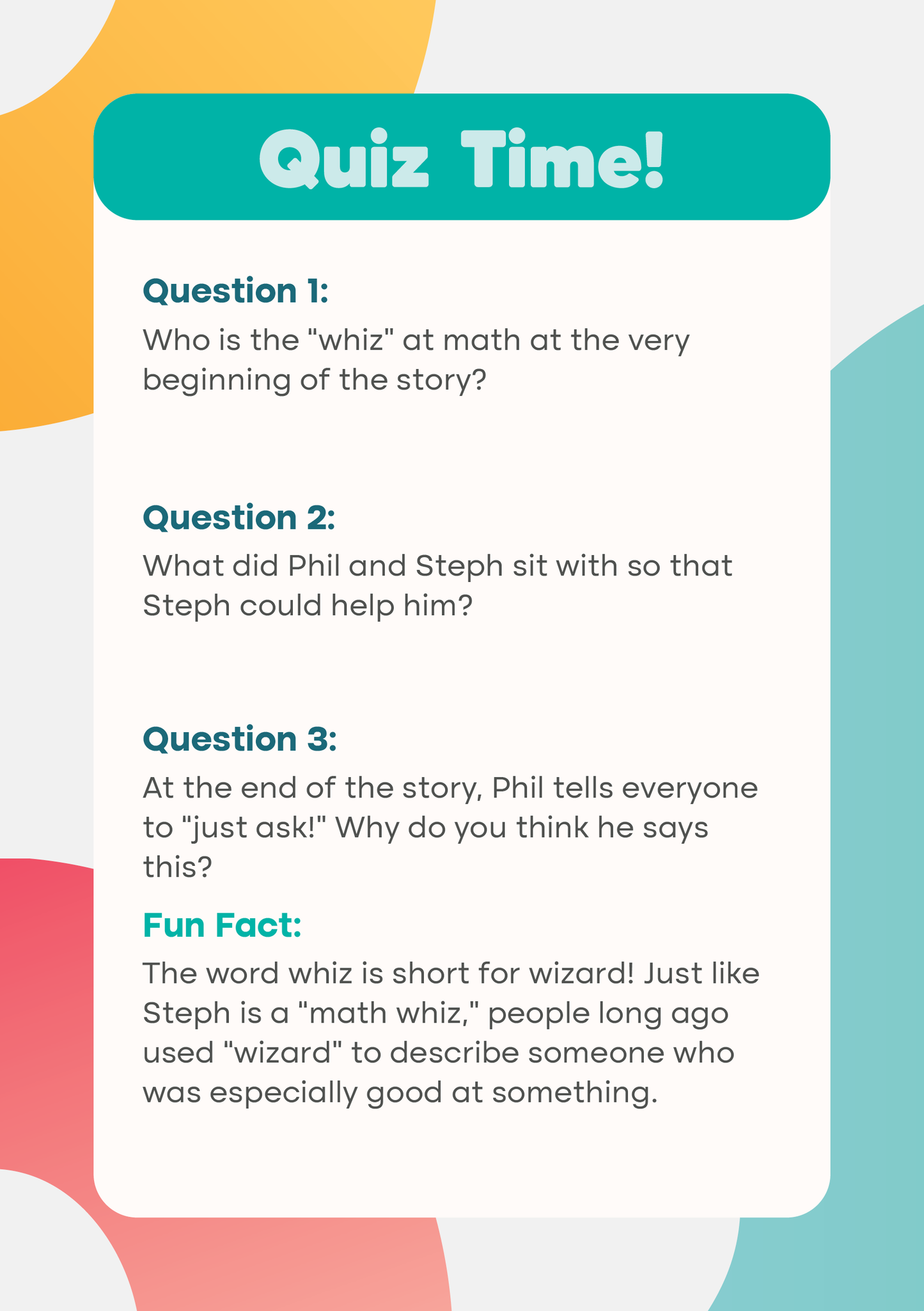 The Math Whiz! - Set 5 Book 9 (ph/f) Innerlinks Decodable Books