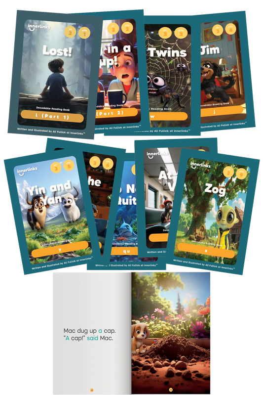 Set 3 Classroom Bundle - 5 of each Title - 45 Books Innerlinks Decodable Books