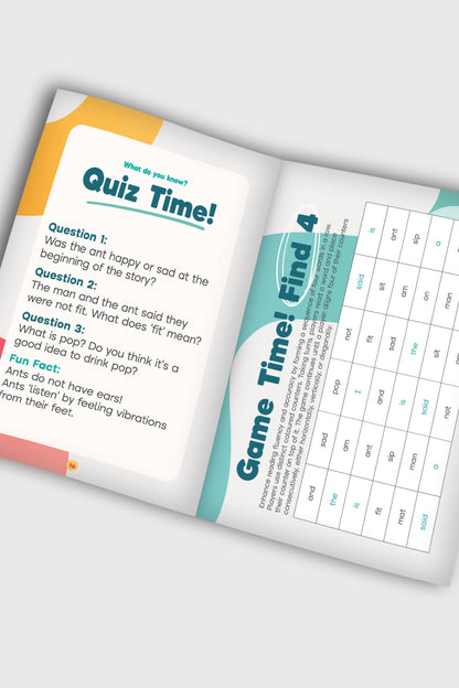 Innerlinks Set 1 decodable book bundle, interior spread preview