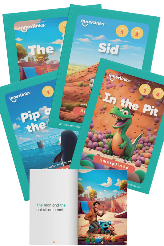 Set 1 Classroom Bundle  - 5 of each Title - 20 Books Innerlinks Decodable Books