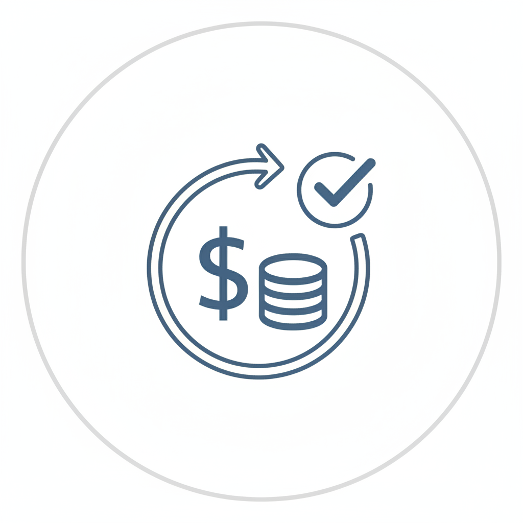 Money-Back Guarantee Trust Badge - White Background